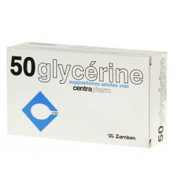 Suppositoires à la glycérine centrapharm adultes boîte de 50 suppositoires