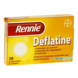 Rennie déflatine sans sucre boîte de 18 comprimés
