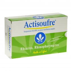 Actisoufre 4 mg/50 mg par 10 ml boîte de 30 ampoules