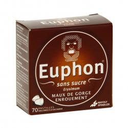 Euphon sans sucre boîte de 70 pastilles
