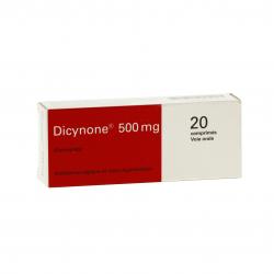 Dicynone 500 mg boîte de 20 comprimés