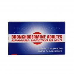 Bronchodermine adultes boîte de 10 suppositoires