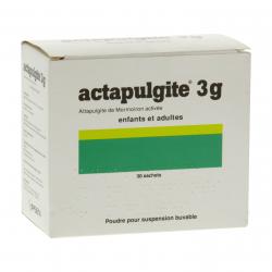 Actapulgite 3 g enfants et adultes boîte de 30 sachets