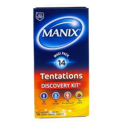 MANIX Tentations kit découverte boîte de 14 préservatifs