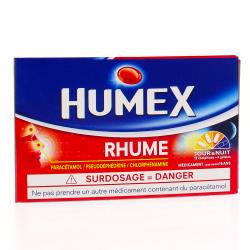 Humex rhume jour / nuit 12 comprimés 4 gélules boîte de 12 comprimés et 4 gélules