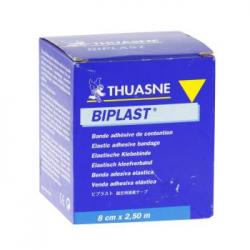 THUASNE Biplast bande adhésive blanche 8cm x 2,5m