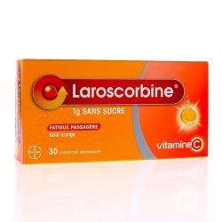 Laroscorbine 1g sans sucre effervescent 2 tubes de 15 comprimés