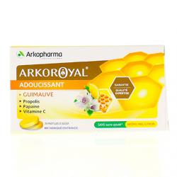 ARKOPHARMA Arko Royal Pastilles adoucissantes pour la gorge goût Miel Citron boîte de 24