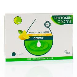 PHYTOSUN Arôms Pastilles Citron sans sucres boîte de 24 pastilles
