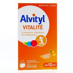 ALVITYL Vitalité - Effervescent goût Orange sans sucres 30 comprimés