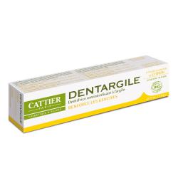 CATTIER Dentargile citron dentifrice gencives renforcées bio tube 75g