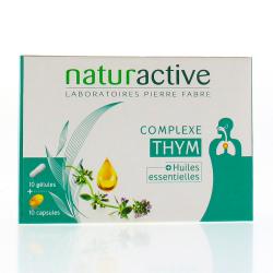 NATURACTIVE Complexe thym + huiles essentielles 10 gélules + 10 capsules