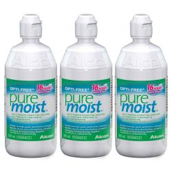 ALCON Opti-Free Pure Moist solution muti-fonctions de décontamination lot de 3 flacons 300ml