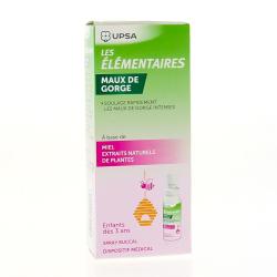 UPSA Les élémentaires maux de gorge enfants spray 20 ml