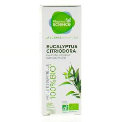 PHARMASCIENCE Huile essentielle d'Eucalyptus citriodora bio flacon 10 ml