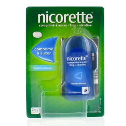 NICORETTE Comprimé à sucer 2 mg Goût menthe 20 comprimés x 1