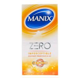 MANIX Zero Imperceptible Texture Perlée x12 préservaifs