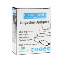 NU MOMENTS Lingettes optiques 30 sachets individuels