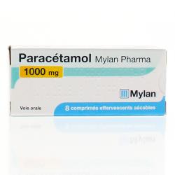 PARACETAMOL MYLAN 1000 mg, comprimé effervescent sécable