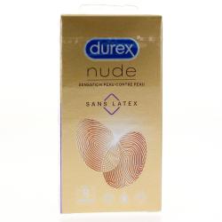 DUREX Nude Sans Latex - Sensation Peau Contre Peau - 8 Préservatifs