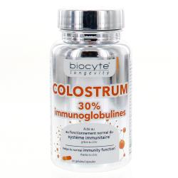 BIOCYTE Colostrum 30% Immunoglobulines 60 gélules