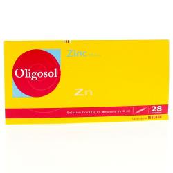 Zinc oligosol boîte de 28 ampoules