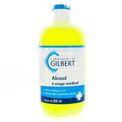 GILBERT Alcool à usage médical 70° flacon 500ml