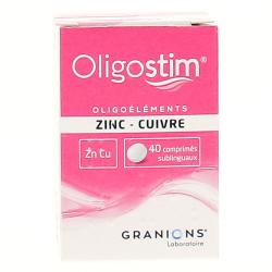 GRANIONS Oligostim zinc cuivre tube(s) de 40 comprimés