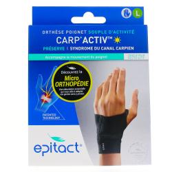 EPITACT Carp'activ orthèse poignet main gauche