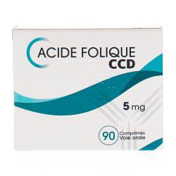 LABORATOIRE CCD Acide Folique 5mg 90 comprimés