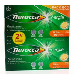 BEROCCA sans sucre effervescents boite 30 comprimés effervescents x2- offre 2€ réduction