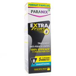 PARANIX Extrat fort Shampooing Anti poux et lentes flacon 300 ml + peigne