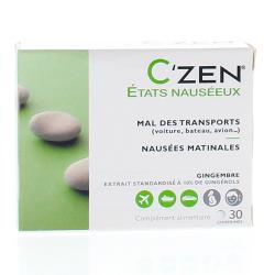 C'ZEN Etats Nauséeux 30 comprimés