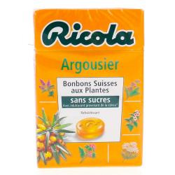 RICOLA Bonbons aux plantes suisses goût argousier 50g