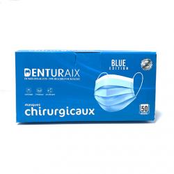 DENTURAIX Masques chirurgicaux x50 bleu